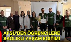 AFSÜ’den Öğrencilere Sağlıklı Yaşam Eğitimi