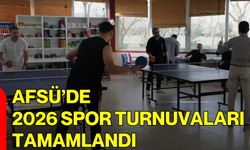 AFSÜ’de 2026 Spor Turnuvaları Tamamlandı