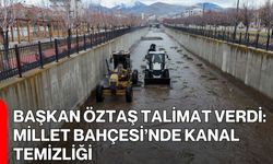 Başkan Öztaş Talimat Verdi: Millet Bahçesi’nde Kanal Temizliği