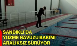 Sandıklı’da Yüzme Havuzu Bakımı Aralıksız Sürüyor