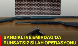 Sandıklı ve Emirdağ’da Ruhsatsız Silah Operasyonu