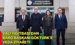 Vali Yiğitbaşı’dan Baro Başkanı Göktürk’e Veda Ziyareti