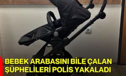 Bebek arabasını bile çalan şüphelileri polis yakaladı