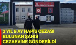 3 Yıl 9 Ay Hapis Cezası Bulunan Şahıs Cezaevine Gönderildi