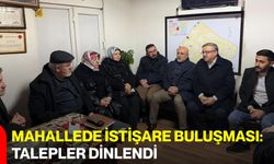 Mahallede İstişare Buluşması: Talepler Dinlendi