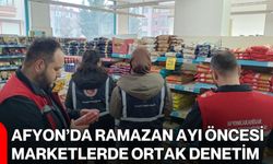Afyon’da Ramazan Ayı Öncesi Marketlerde Ortak Denetim
