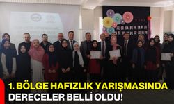 1. Bölge Hafızlık Yarışmasında Dereceler Belli Oldu!