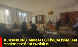 Kur’an Kurslarında Eğitim Çalışmaları Yerinde Değerlendirildi