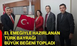 El Emeğiyle Hazırlanan Türk Bayrağı Büyük Beğeni Topladı