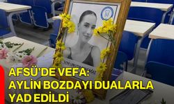 AFSÜ’de Vefa: Aylin Bozdayı Dualarla Yad Edildi