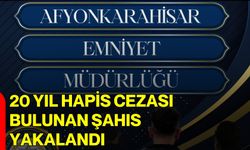 20 Yıl Hapis Cezası Bulunan Şahıs Yakalandı