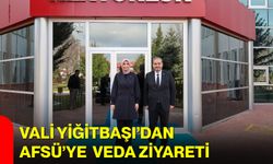 Vali Yiğitbaşı’dan AFSÜ’ye Veda Ziyareti