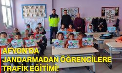 Afyon’da Jandarmadan Öğrencilere Trafik Eğitimi!