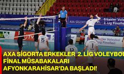 Axa Sigorta Erkekler 2. Lig Voleybol Final Müsabakaları Afyonkarahisar’da Başladı!