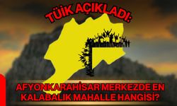 TÜİK açıkladı: Afyonkarahisar Merkezde en kalabalık mahalle hangisi?