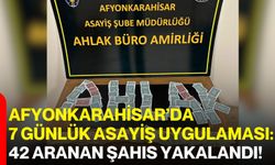 Afyonkarahisar’da 7 Günlük Asayiş Uygulaması: 42 Aranan Şahıs Yakalandı!