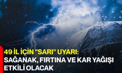49 İl İçin “Sarı” Alarm: Sağanak, Fırtına ve Kar Geliyor