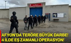 Afyon’da Teröre Büyük Darbe! 4 İlde Eş Zamanlı Operasyon!