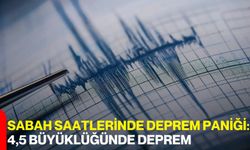 Sabah Saatlerinde Deprem Paniği: 4,5 Büyüklüğünde Deprem