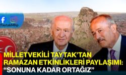 Milletvekili Taytak’tan Ramazan Etkinlikleri Paylaşımı: “Sonuna Kadar Ortağız”