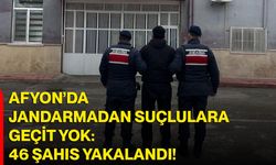 Afyon’da Jandarmadan Suçlulara Geçit Yok: 46 Şahıs Yakalandı!