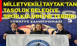Milletvekili Taytak’tan Taşoluk Belediye Spor Kulübü’ne Tebrik