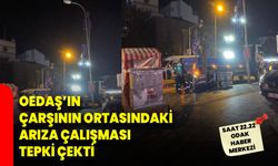 OEDAŞ’ın Çarşının Ortasındaki Arıza Çalışması Tepki Çekti