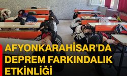 Afyonkarahisar’da deprem farkındalık etkinliği