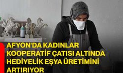 Afyon'da kadınlar kooperatif çatısı altında hediyelik eşya üretimini artırıyor