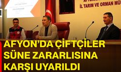 Afyon’da çiftçiler süne zararlısına karşı uyarıldı