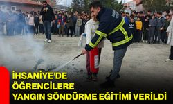 İhsaniye’de Öğrencilere Yangın Söndürme Eğitimi Verildi