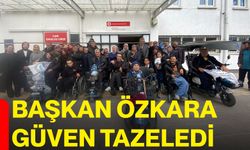 Başkan Özkara güven tazeledi