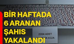 Bir haftada 6 aranan şahıs yakalandı