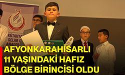 Afyonkarahisarlı 11 yaşındaki hafız bölge birincisi oldu