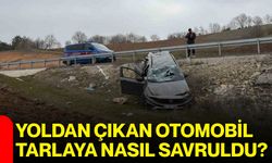 Yoldan Çıkan Otomobil Tarlaya Nasıl Savruldu?