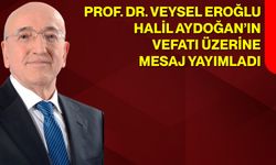 Prof. Dr. Veysel Eroğlu, Halil Aydoğan’ın Vefatı Üzerine Mesaj Yayımladı