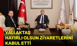 Vali Aktaş Hayırlı Olsun Ziyaretlerini Kabul Etti