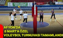 Afyon’da 8 Mart’a Özel Voleybol Turnuvası Tamamlandı