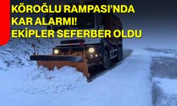 Köroğlu Rampası’nda Kar Alarmı! Ekipler Seferber Oldu