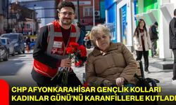 CHP Afyonkarahisar Gençlik Kolları Kadınlar Günü’nü Karanfillerle Kutladı