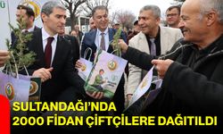 Sultandağı’nda 2000 Fidan Çiftçilere Dağıtıldı