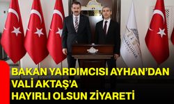 Bakan Yardımcısı Ayhan’dan Vali Aktaş’a Hayırlı Olsun Ziyareti