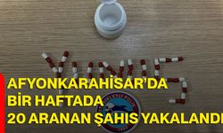 Afyonkarahisar’da Bir Haftada 20 Aranan Şahıs Yakalandı
