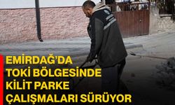 Emirdağ’da TOKİ Bölgesinde Kilit Parke Çalışmaları Sürüyor