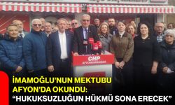 İmamoğlu’nun Mektubu Afyon’da Okundu: “Hukuksuzluğun Hükmü Sona Erecek”