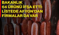 Bakanlık 64 Ürünü İfşa Etti: Listede Afyon’dan Firmalar da Var