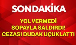 Yol Vermedi, Sopayla Saldırdı! Cezası Dudak Uçuklattı