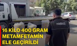 16 Kilo 400 Gram Metamfetamin Ele Geçirildi
