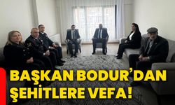Başkan Bodur’dan şehitlere vefa!