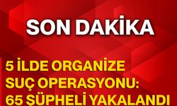 5 İlde Organize Suç Operasyonu: 65 Şüpheli Yakalandı